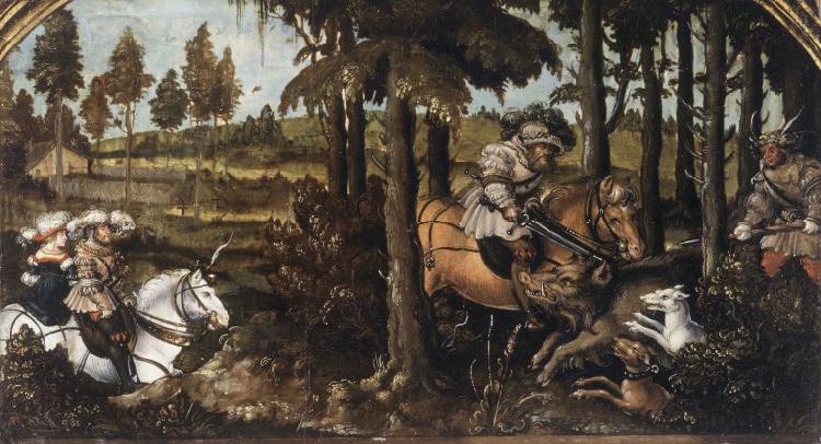 unknow artist The Boar Hunt oil painting image